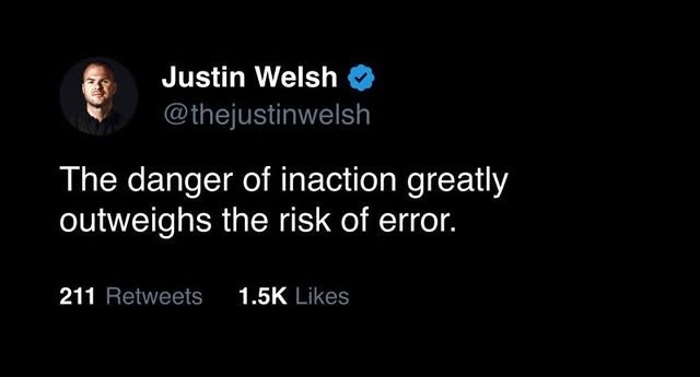 Danger of inaction