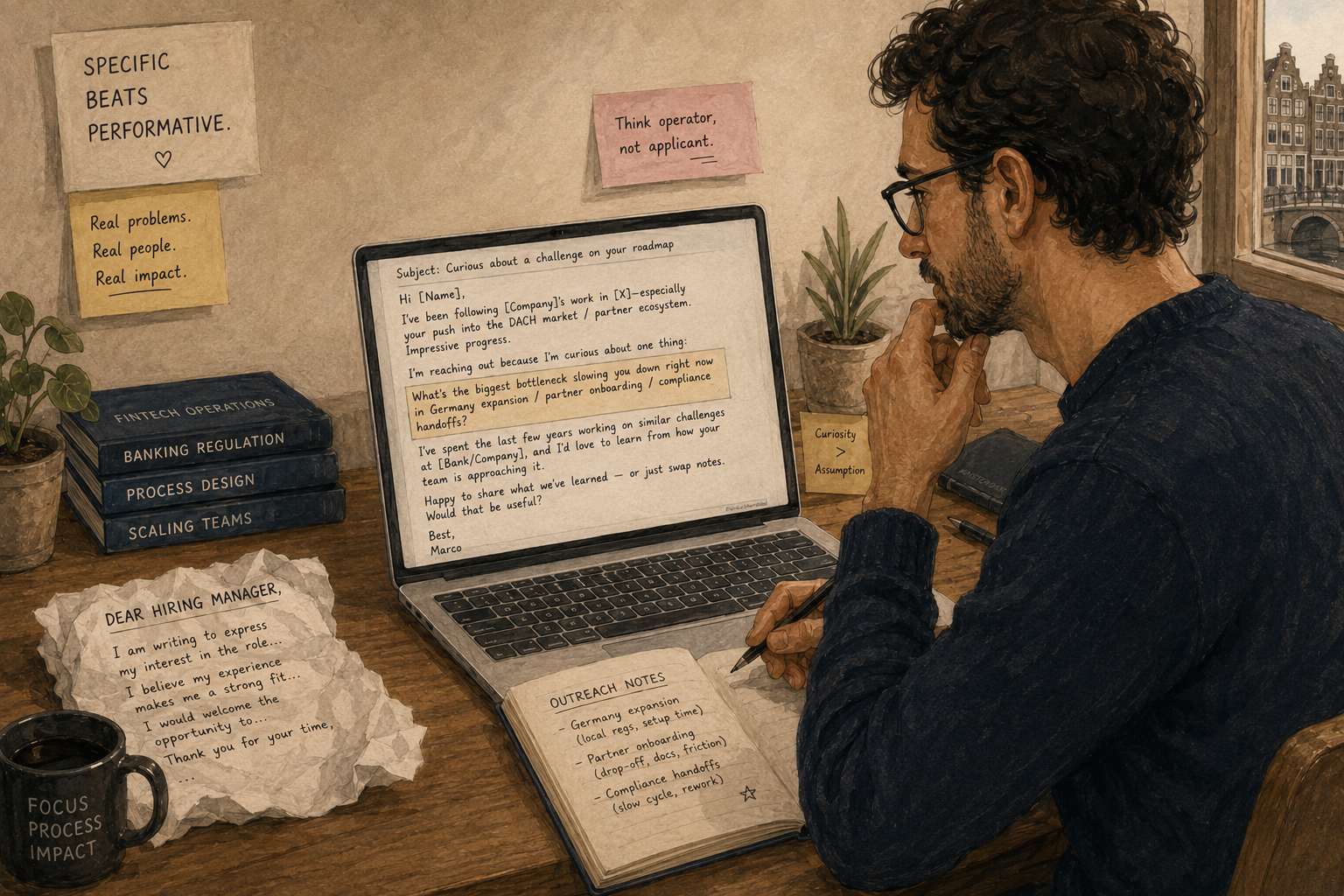 Marco writing thanks